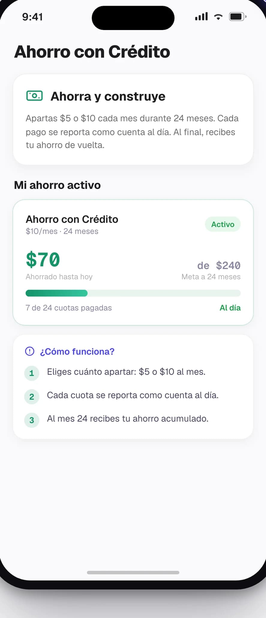 Ahorro con crédito y préstamo DataCred